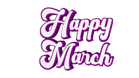 Hello March Sticker by OpticalArtInc.