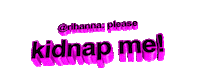 Pink Rihanna Sticker by AnimatedText