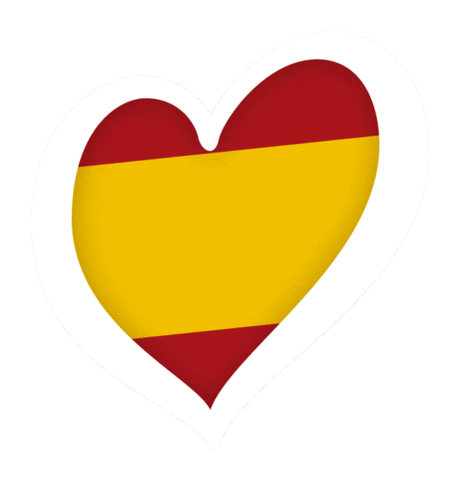 Spain Flag Heart Sticker by Eurovision Song Contest