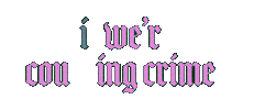 Counting Crimes Sticker by Nessa Barrett