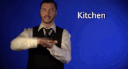 sign language kitchen GIF by Sign with Robert