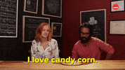 Candy Corn Halloween GIF by BuzzFeed