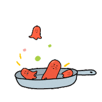 Octopus Sausage Sticker