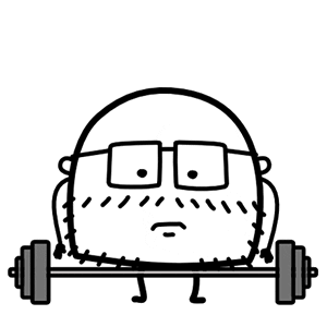 Lifting Weights Sticker
