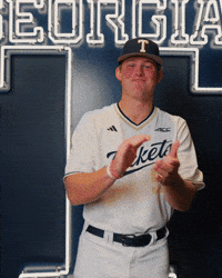 Georgia Tech Baseball GIF by Georgia Tech Yellow Jackets