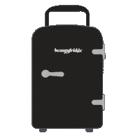 BeautyFridge beautyfridge beauty fridge skincare fridge pitchblack Sticker