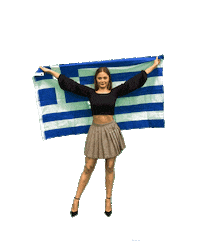 StefaniaMusic happy win wave flag Sticker