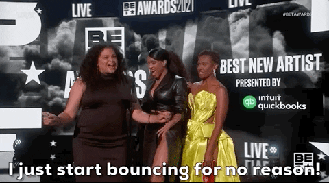 Bouncing For No Reason GIF by BET Awards