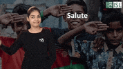 Sign Language Salute GIF by ISL Connect