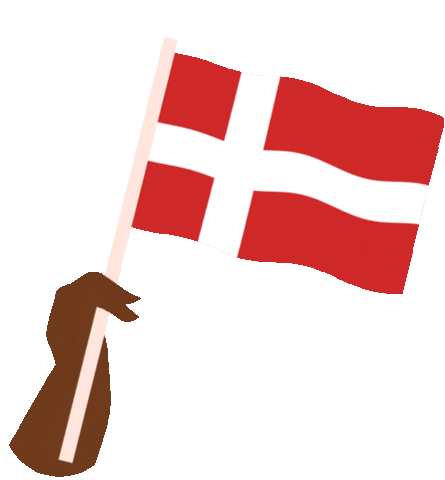 Danish Flag Denmark Sticker