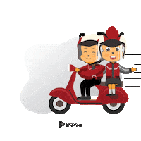 Mascot Dina Sticker by UNIVERSITAS DINAMIKA
