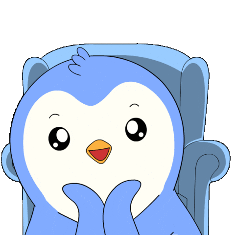 Penguin Wow Sticker by Pudgy Penguins
