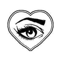 Black Heart Corazon Negro Sticker