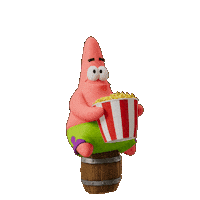 Spongebob Squarepants Popcorn Sticker by The SpongeBob Movie: Search for SquarePants