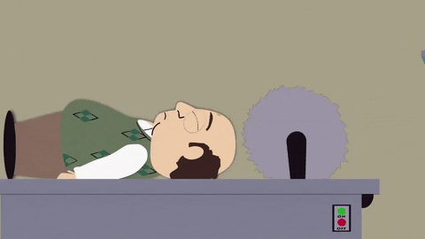 nervous table GIF by South Park 