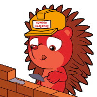 Working Brick By Brick Sticker by VeeFriends