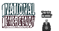 National Emergency Trump Sticker by Crooked Media