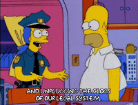 scared homer simpson GIF