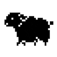 Black Sheep Pixel Art Sticker by BBH Singapore