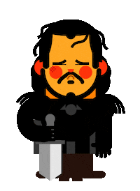 Sad Jon Snow Sticker