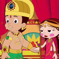 Durga Puja Navratri GIF by Chhota Bheem