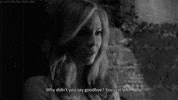 sad black and white GIF