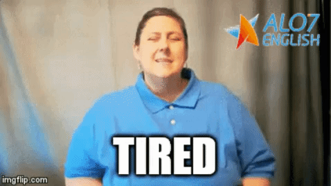 tired total physical response GIF by ALO7.com