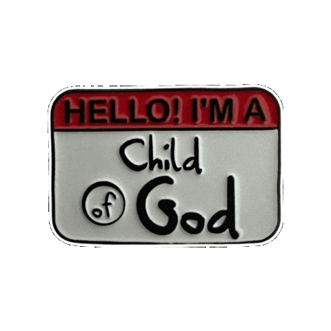 pinnedpins hello tag god child Sticker