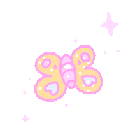 Glitter Flying Sticker by cait robinson