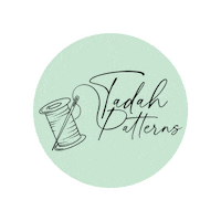 TadahPatterns sewing sewing machine sewing pattern sewing patterns Sticker