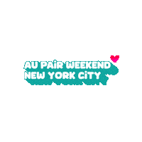 aupairweekend nyc new york city au pair aupair Sticker
