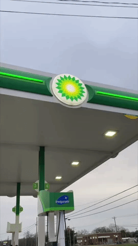 Gas Station Roof Shakes