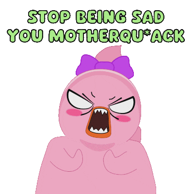 Sad Cheer Up Sticker by MeetDuckey