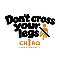 Dont Cross Your Legs Sticker by Advance Chiropractic