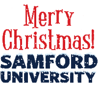 Merry Christmas Sticker by Samford University