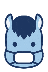 Lengow mask covid pony lenny Sticker