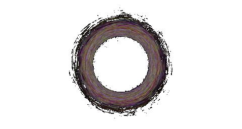 Glow Black Hole Sticker by Quasi Crystals