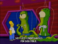 homer simpson aliens GIF