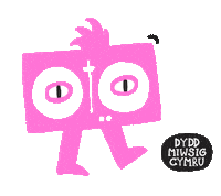 Miwsig Dyddmiwsigcymru Sticker by Cymraeg