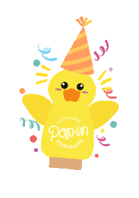 Poppet Celebrating Sticker by Popinphotos
