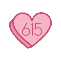 Galentines Day Heart Sticker by 615 Collection