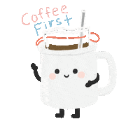 Happy Sunday Coffee Sticker