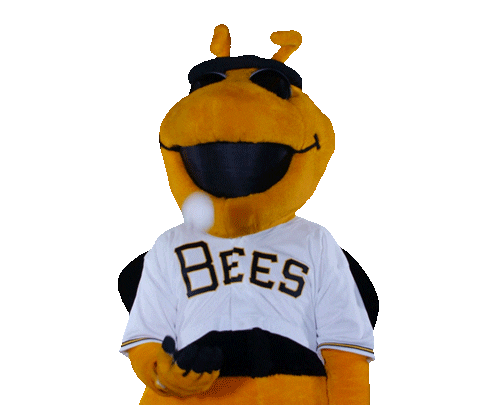 throwing bumble bee Sticker by Salt Lake Bees