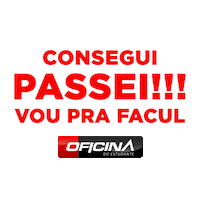 oficinadoestudante vestibular calouro cursinho facul Sticker