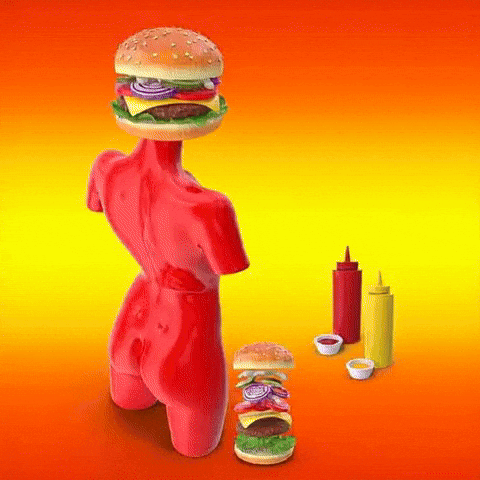 Burger Happy Dance GIF by The LSD Hotel