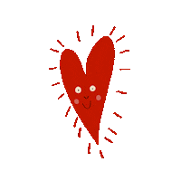 Heart Adry Sticker by Woodoo Studio