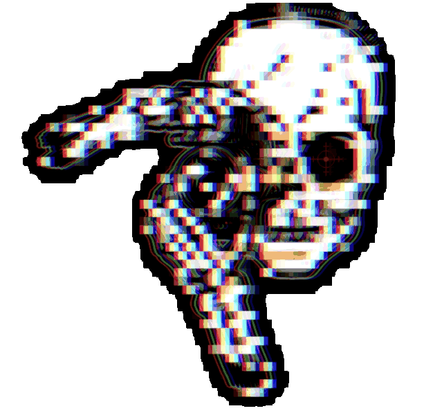Skull Shooter Sticker by MG Professionalimg