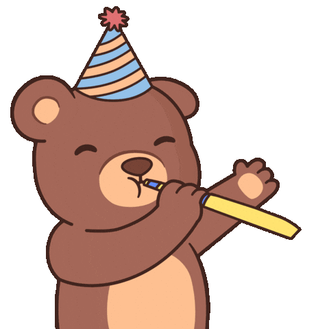 Celebrate Happy Birthday Sticker by BEARISH