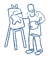 Artist Navy Sticker by City of Kamloops