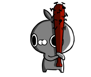 Rabbit Swing Sticker by クレイジー闇うさぎ